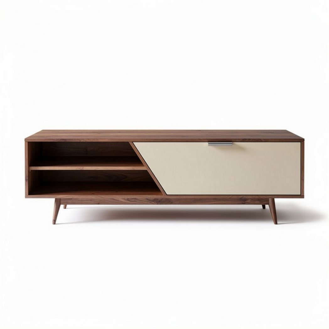 Stolik kawowy z drewna i płyty MDF do salonu - 150 x 40 x 50cm