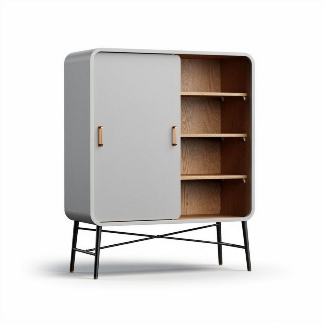 Regał na książki z płyty MDF, przeznaczony do biura - 80 x 45 x 100cm